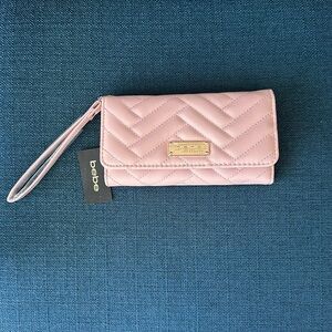 Bebe Sophia Trifold Wristlet Blush